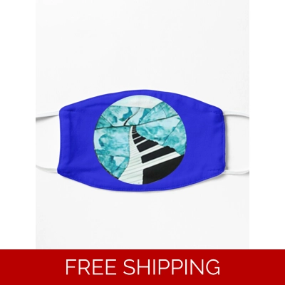 Le Studio Covid Royal Blue Mask Piano Window Logo Full